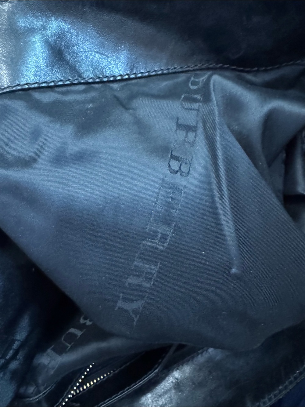 Burberry black leather tote shoulder bag - Picture 11 of 16